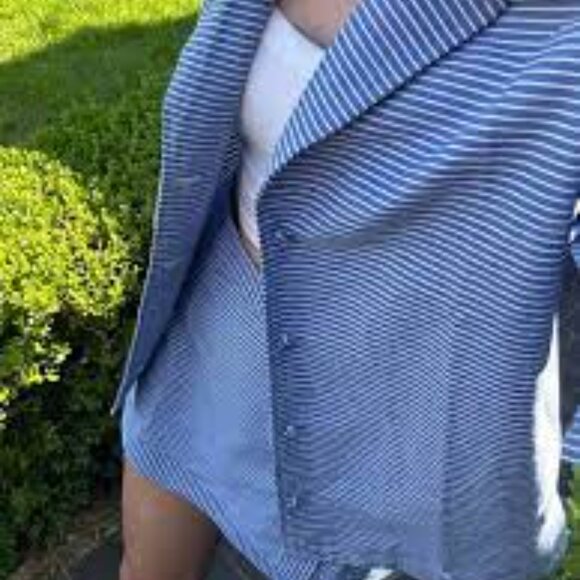 Sabo Striped Alyssia Button Down Short Sleeve Top XXS - Picture 6 of 15